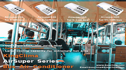Stay Cool and Comfortable on Your Bus Ride with the KingClima AirSuper Series Bus Air Conditioner
